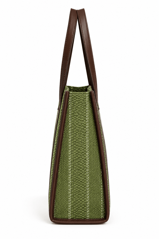 Laptop Handbag with Padded Laptop Compartment, External Phone Pouch & Back Zip - Amoha Decor