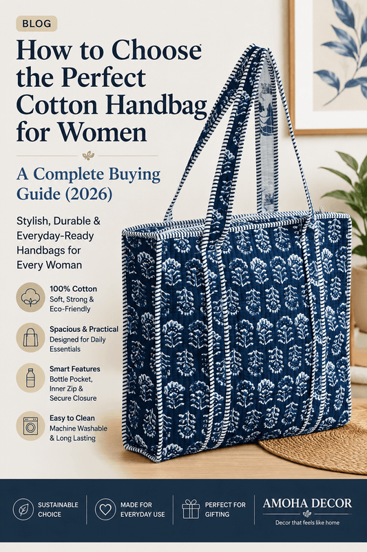 How to Choose the Perfect Cotton Handbag for Women: A Complete Buying Guide (2026) - Amoha Decor