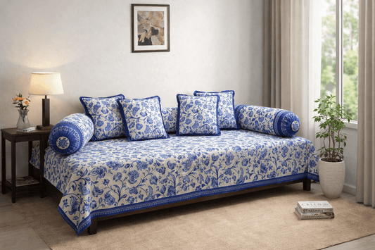 How to Choose the Right Cotton Diwan Set for Indian Living Rooms (2026 Guide) - Amoha Decor
