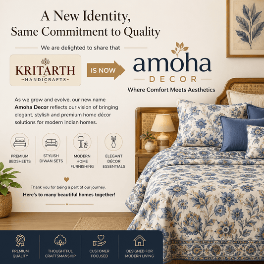 Introducing Amoha Decor — The New Identity of Kritarth Handicrafts - Amoha Decor