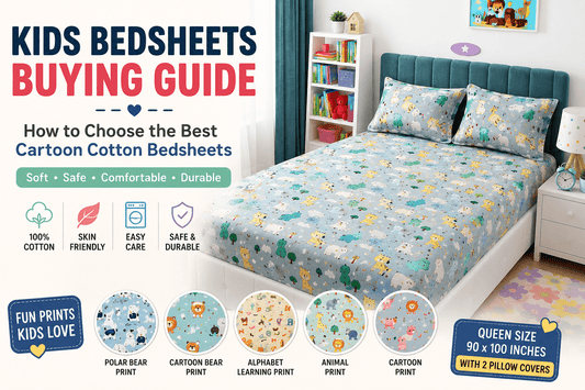 Kids Bedsheets Buying Guide: How to Choose the Best Cartoon Cotton Bedsheets for Your Child - Amoha Decor