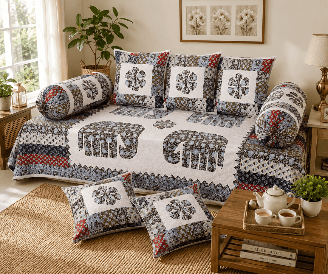 Rajasthani Diwan Sets — Traditional Cotton Designs for Indian Homes - Amoha Decor