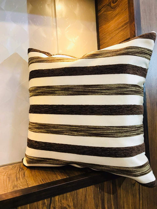 Amoha Decor Brown Striped Cushion Covers Set of 5 - Amoha Decor