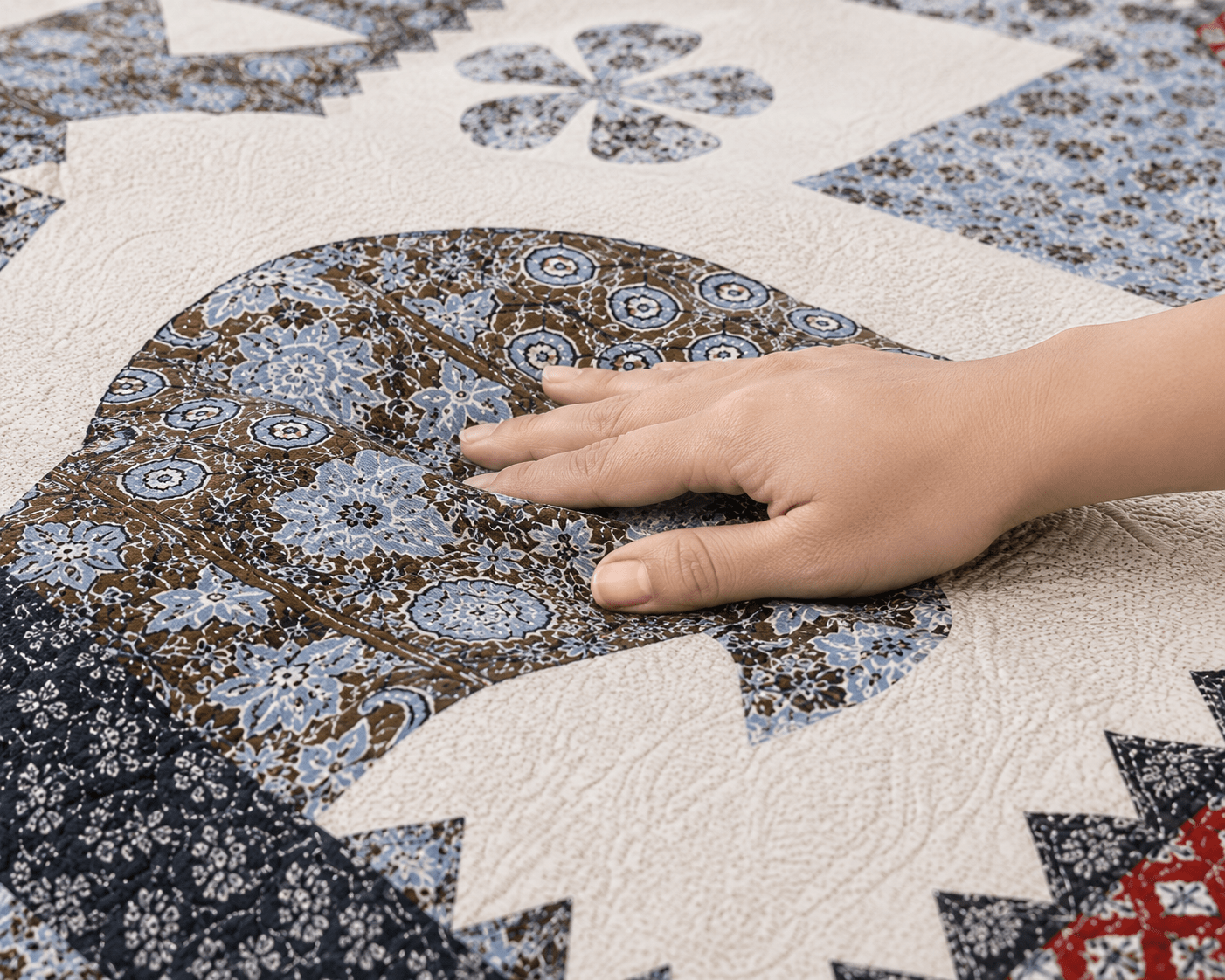Amoha Decor Cotton Diwan Set – Elephant Patchwork Print 8 Piece Diwan Cover Set - Amoha Decor