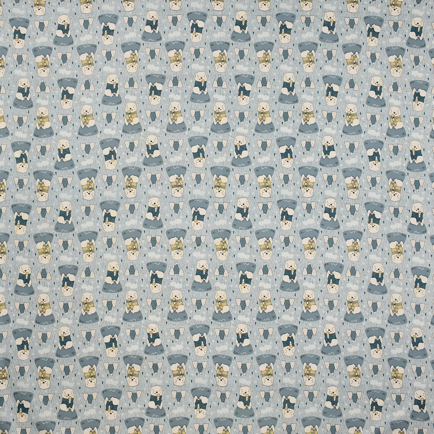 Amoha Decor Cute Polar Bear Kids Cotton Bedsheet with 2 Pillow Covers - Amoha Decor