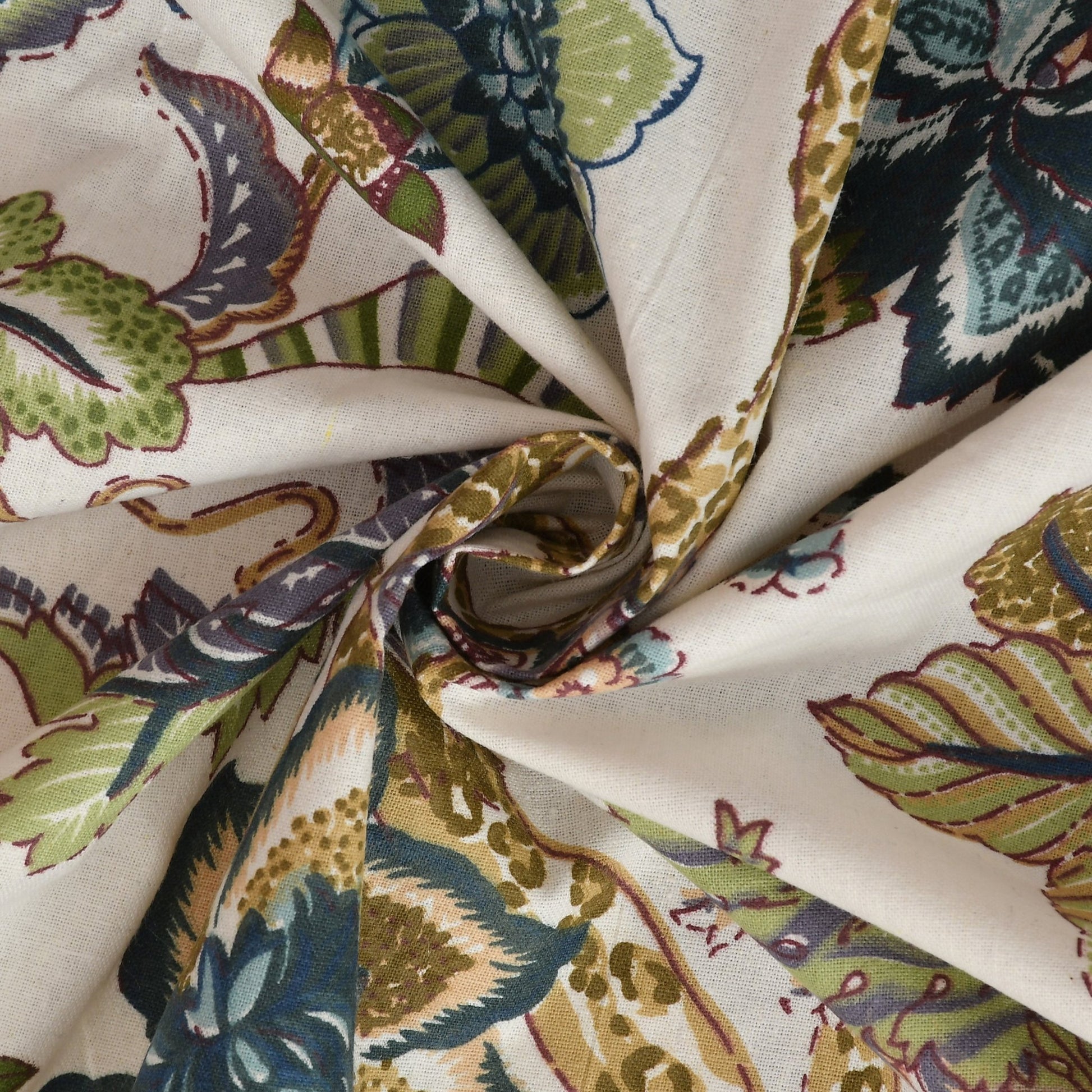 Amoha Decor Queen Size Cotton Fitted Bedsheet – Floral Print | 90×100 Inches | 8 Inch Mattress - Amoha Decor