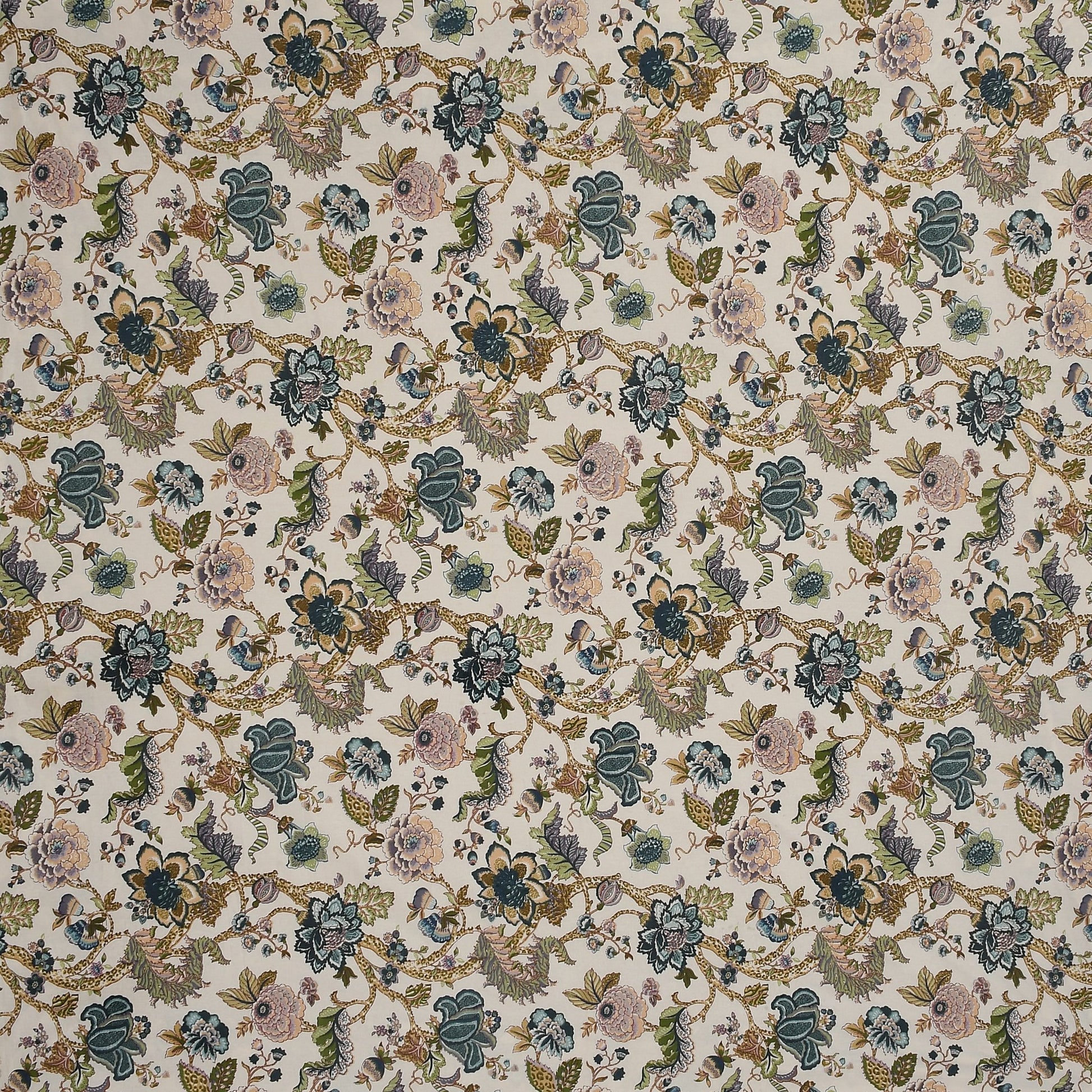 Amoha Decor Queen Size Cotton Fitted Bedsheet – Floral Print | 90×100 Inches | 8 Inch Mattress - Amoha Decor