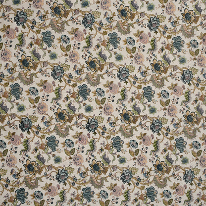 Amoha Decor Queen Size Cotton Fitted Bedsheet – Floral Print | 90×100 Inches | 8 Inch Mattress - Amoha Decor