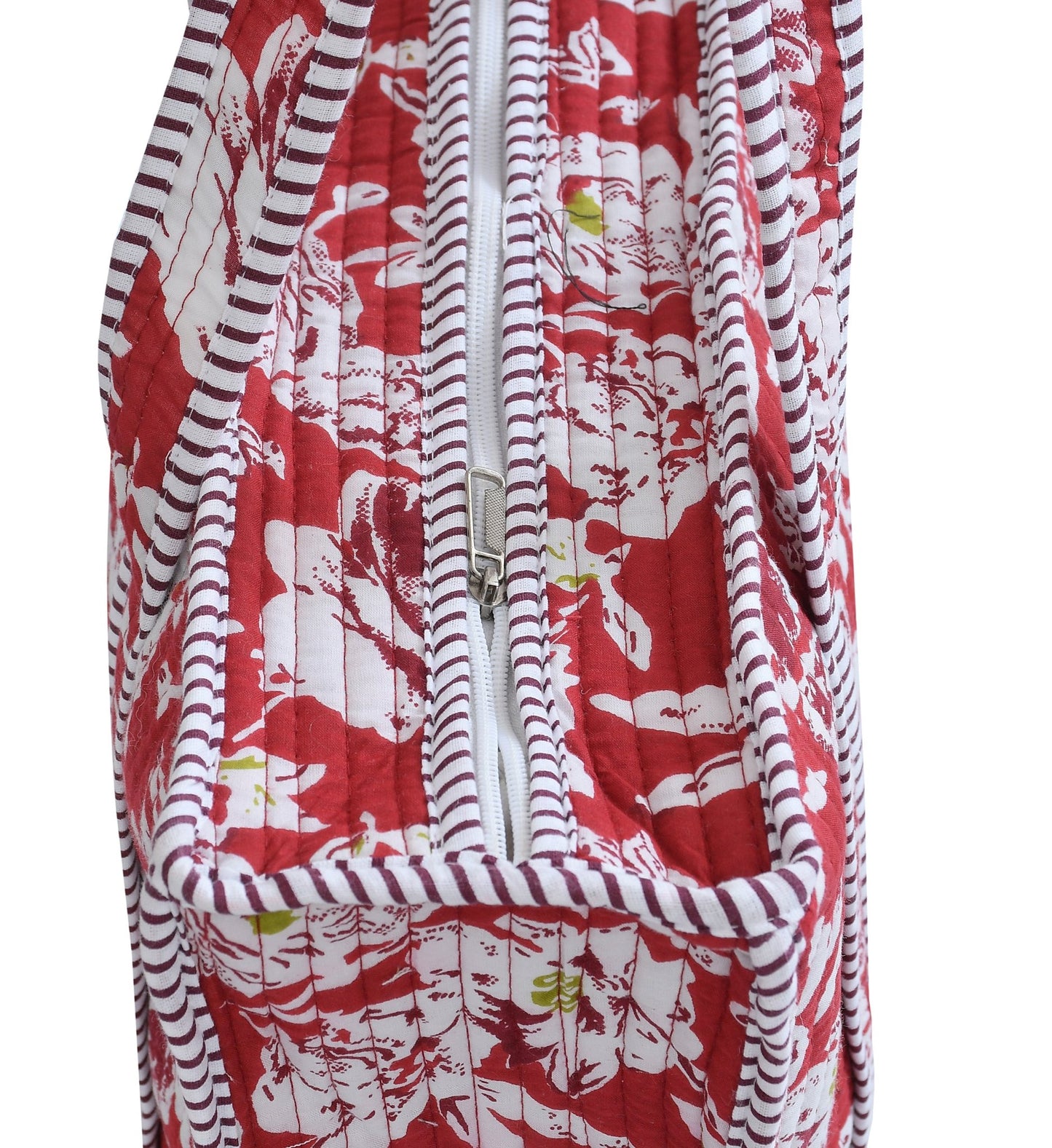 Amoha decor Quilted Cotton Floral Tote Bag – Large Reusable Shopping & Storage Bag - Amoha Decor