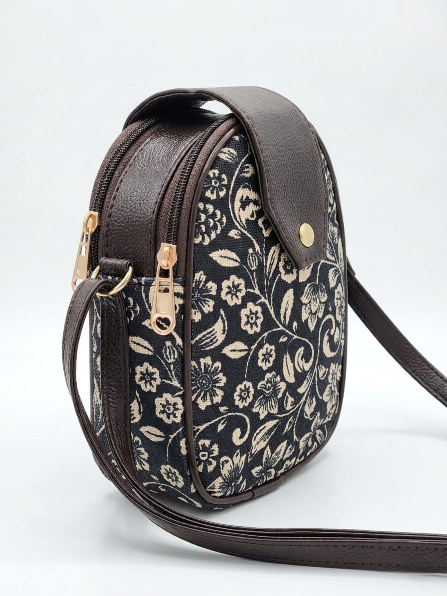 Compact Mobile Sling Bag for Women | Small Crossbody Phone Bag with Double Compartments - Amoha Decor