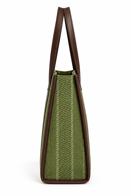 Laptop Handbag with Padded Laptop Compartment, External Phone Pouch & Back Zip - Amoha Decor