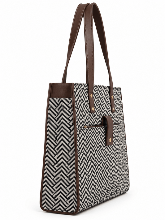 Laptop Tote with Separate Laptop Compartment & Multiple Pockets - Amoha Decor
