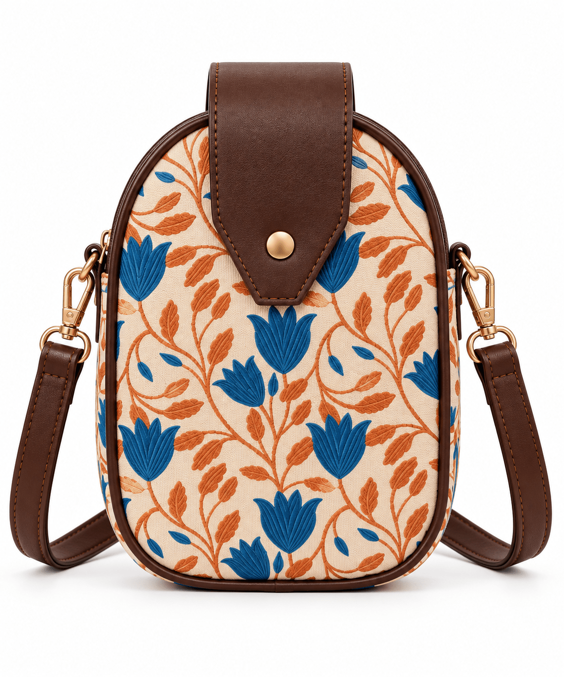 Mobile Sling Bag for Women | Double Compartment Crossbody Bag with Back Zip & Adjustable Sling Belt - Amoha Decor