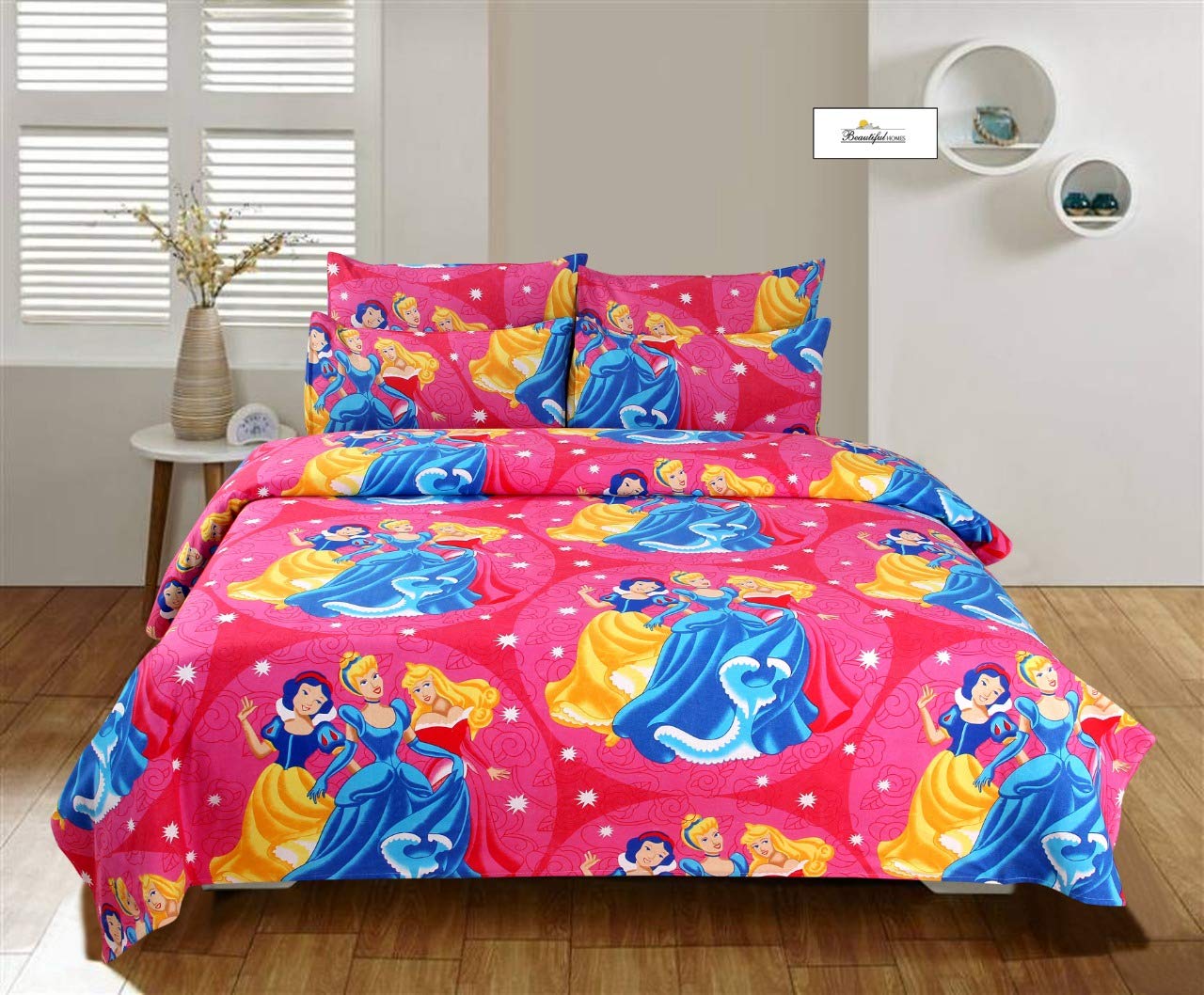 Princess Kids Bedsheet – Soft, Colorful & Comfortable Bedding for Kids - Homeluv