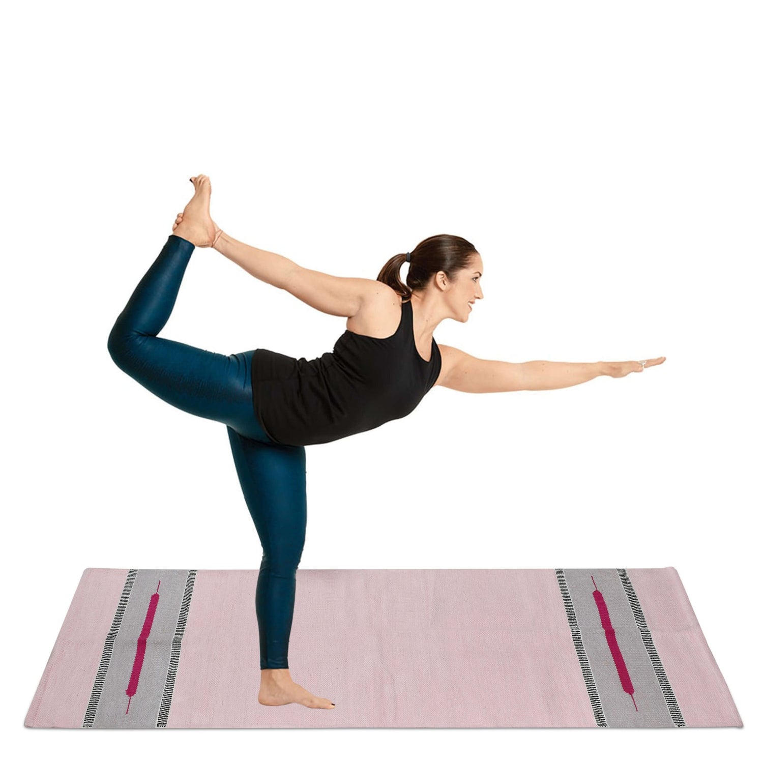 Pure Cotton Yoga Mat – Anti - Slip, Eco - Friendly & Comfortable for Daily Yoga - Homeluv