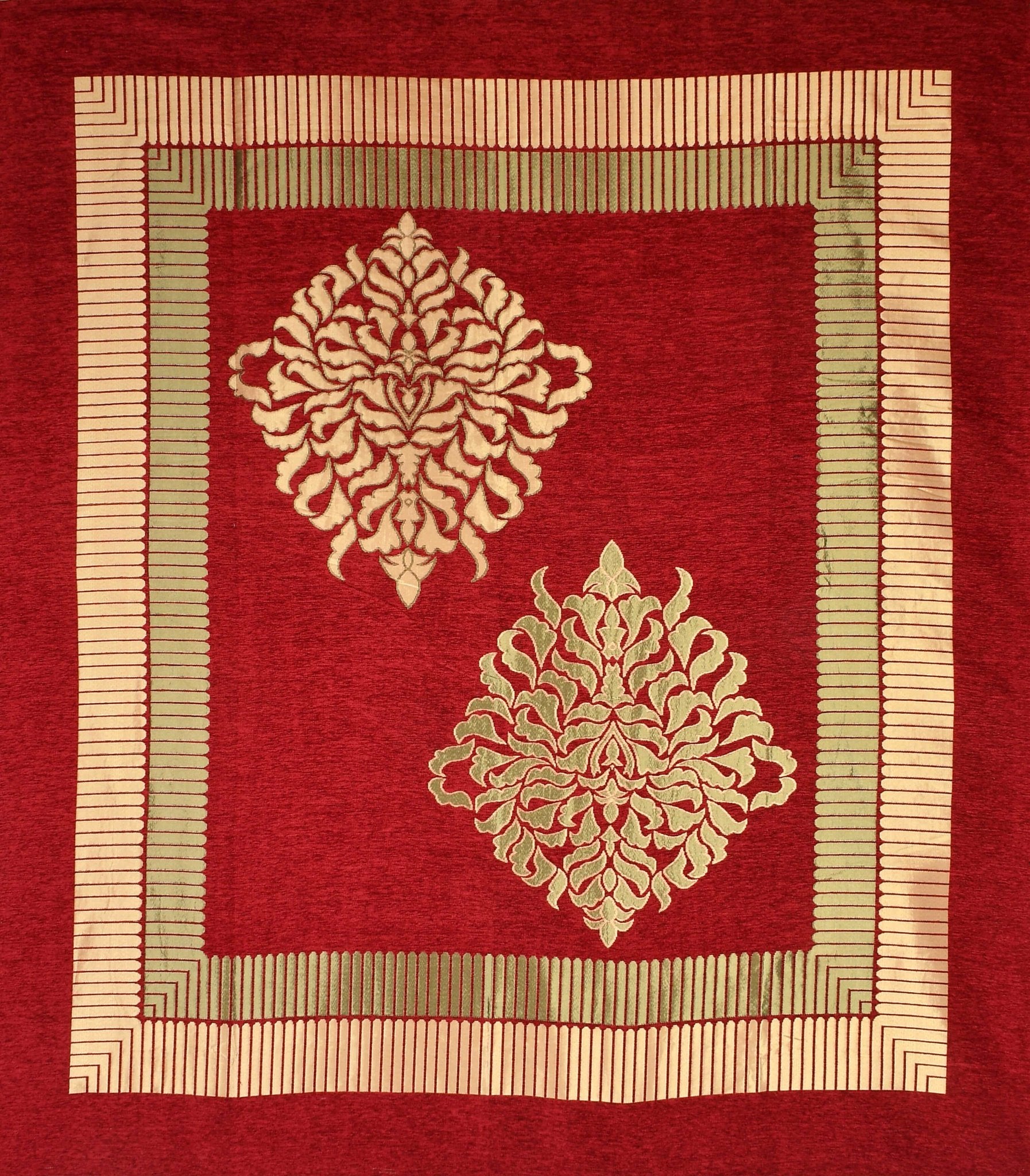 Red Chenille Bedsheet – Soft & Luxury Bedroom Bedding | 90*100 Inches - Homeluv