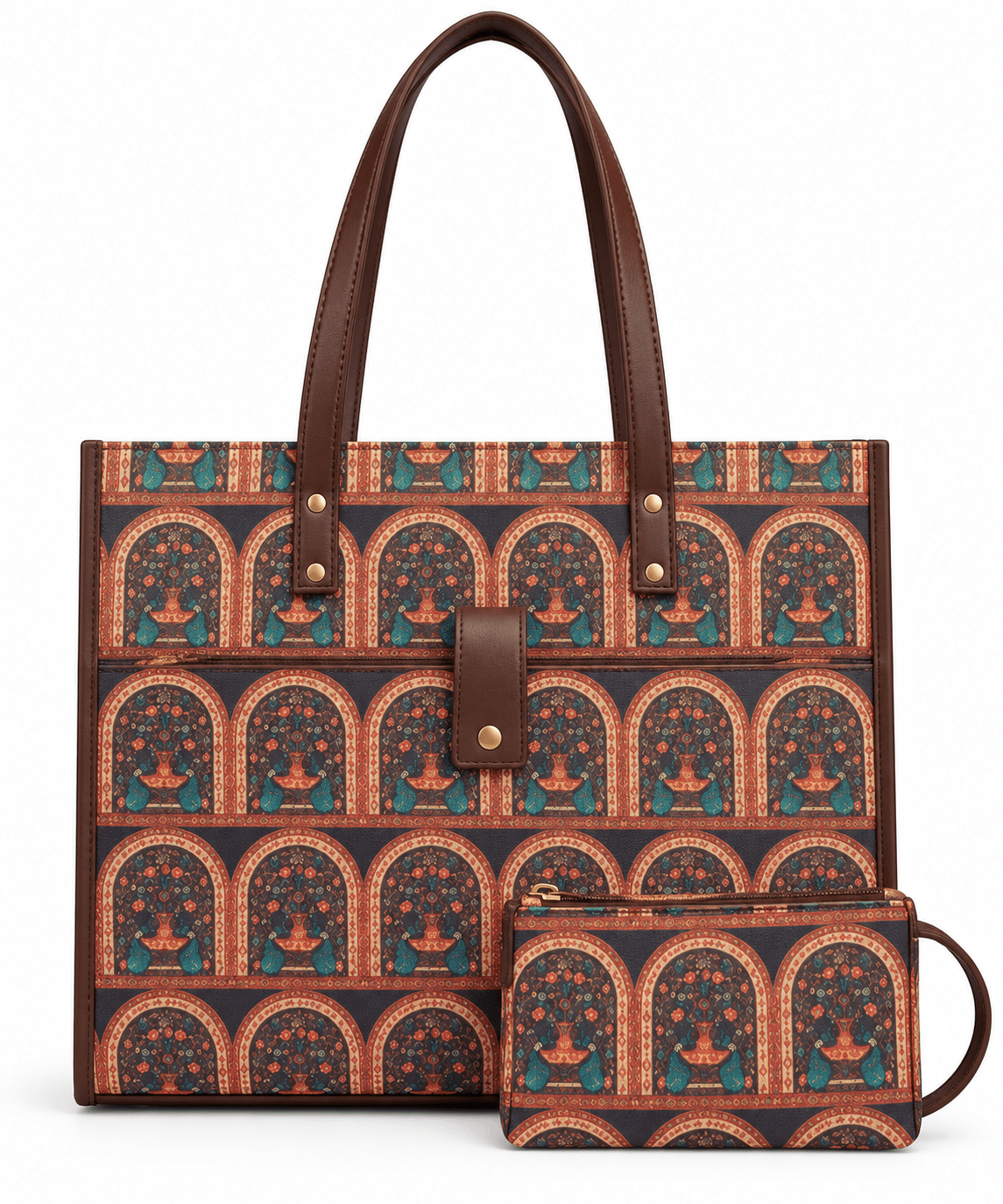 Stylish Laptop Tote Bag for Women with Separate Laptop Compartment & Multiple Pockets - Amoha Decor