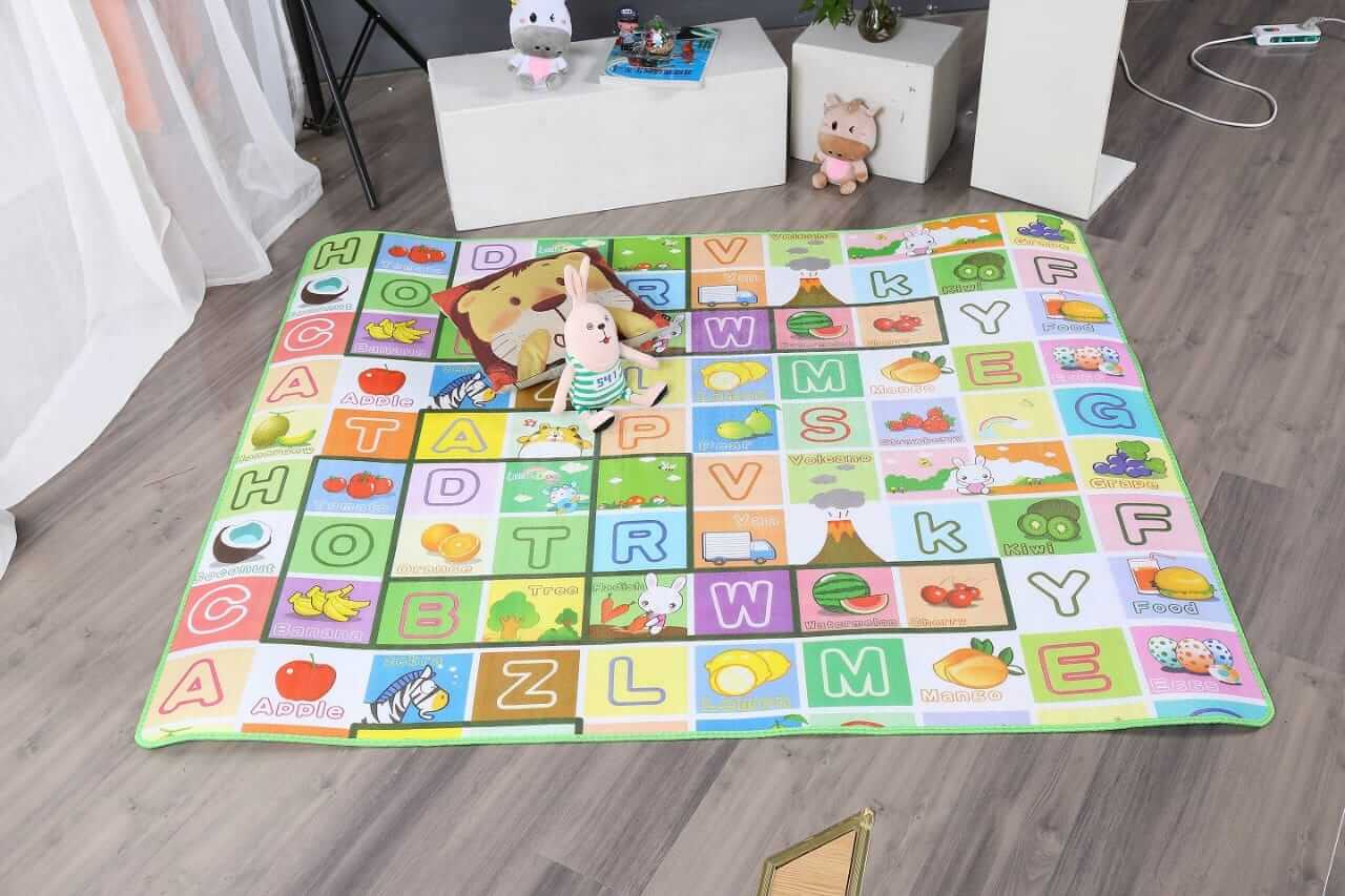 Waterproof Double - Sided Baby Play Mat for Kids – Large 6.5×5 ft - Homeluv