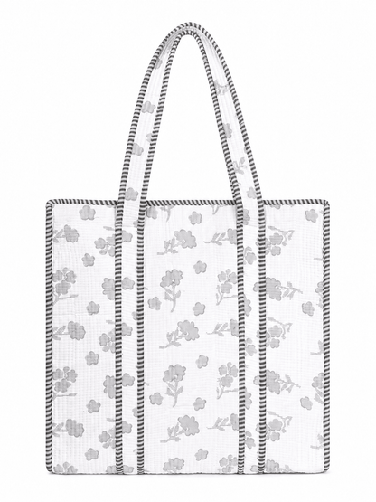 Women's Tote Handbag with Outer Bottle Pocket | Spacious Multi-Compartment Everyday Shoulder Bag - Amoha Decor