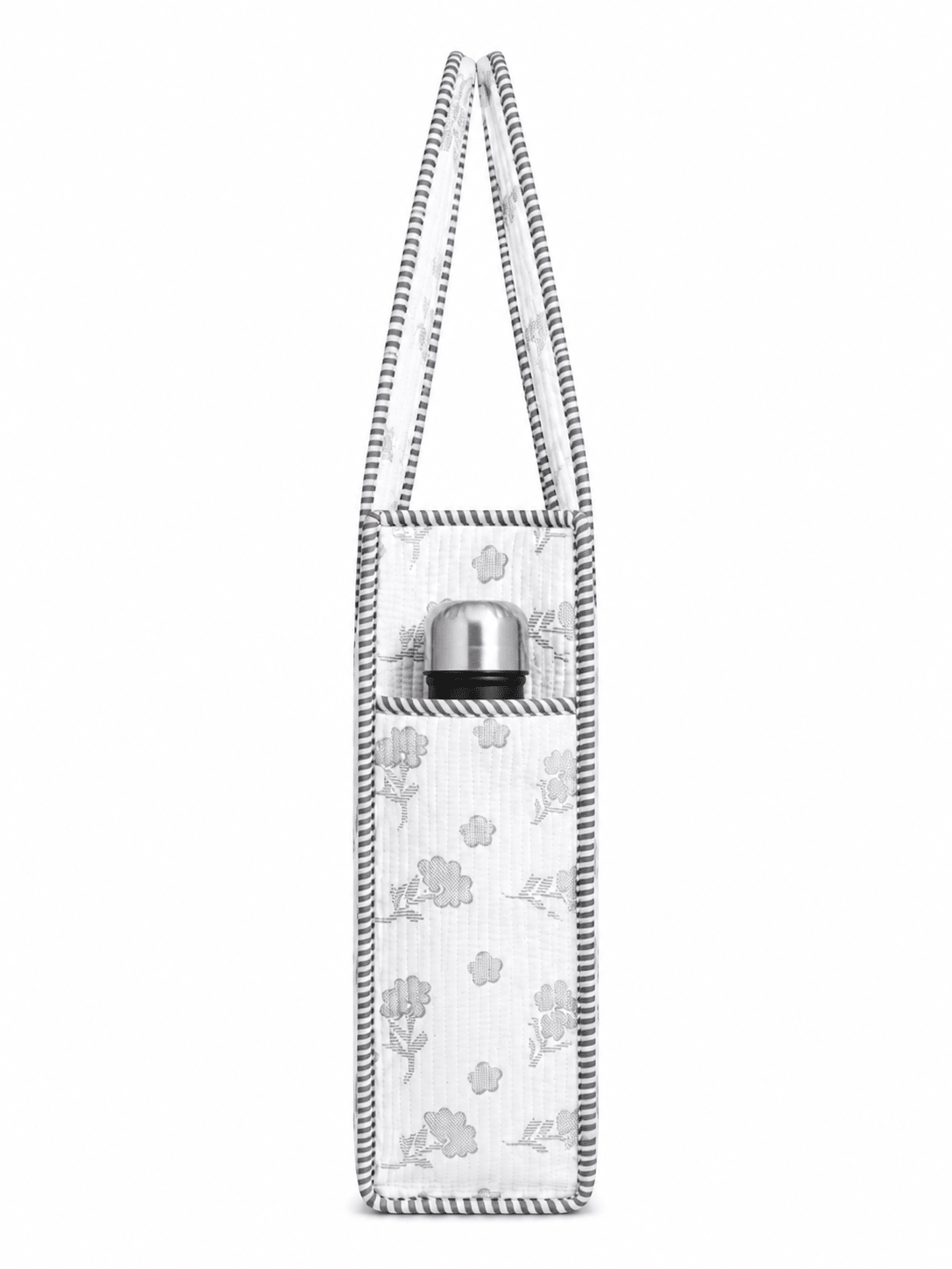 Women's Tote Handbag with Outer Bottle Pocket | Spacious Multi-Compartment Everyday Shoulder Bag - Amoha Decor