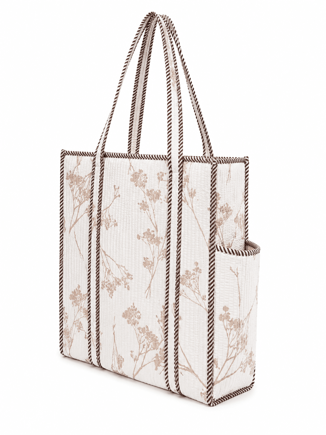 Women's Travel Tote Bag with Outer Bottle Pocket & Large Capacity - Amoha Decor