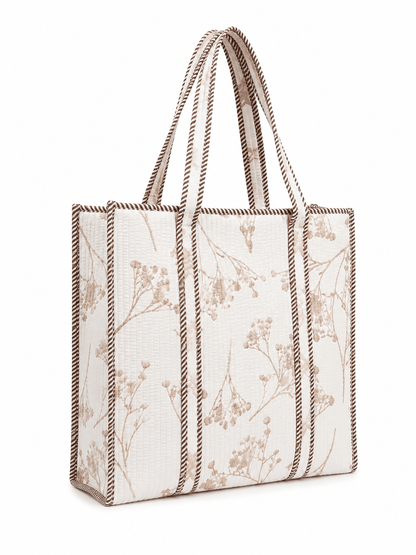 Women's Travel Tote Bag with Outer Bottle Pocket & Large Capacity - Amoha Decor