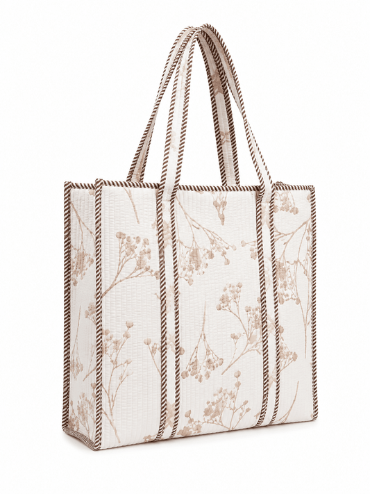 Women's Travel Tote Bag with Outer Bottle Pocket & Large Capacity - Amoha Decor