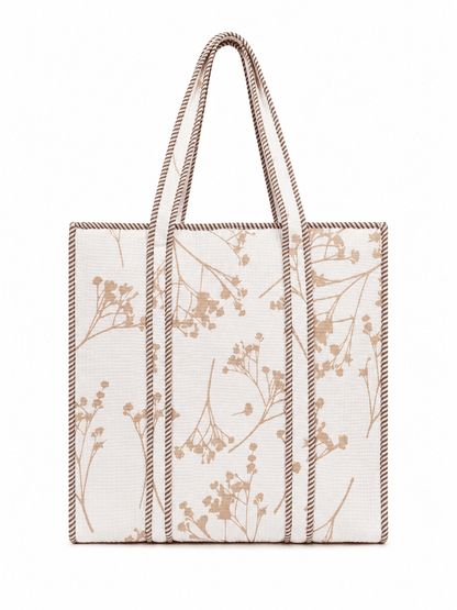 Women's Travel Tote Bag with Outer Bottle Pocket & Large Capacity - Amoha Decor